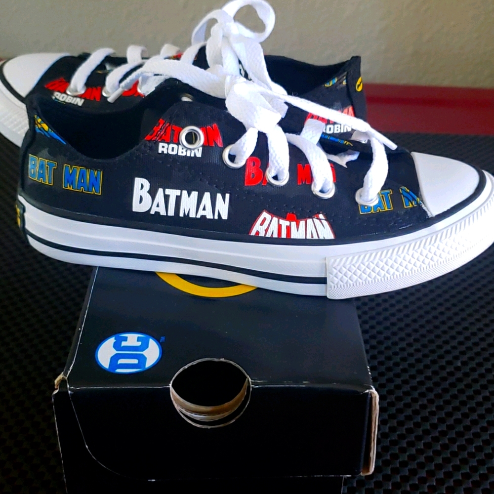 Limited Edition Batman Converse Size 12 Youth